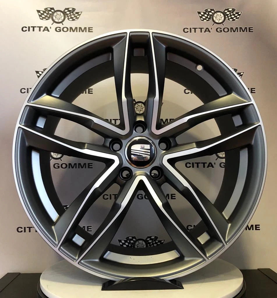 Set da 4 Cerchi in lega AF16 per Seat Alhambra Ateca Altea Exeo Leon Tarraco Cupra Formentor - Image 3