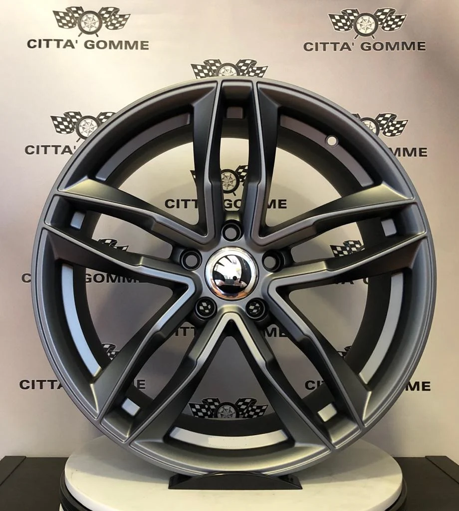 Set da 4 Cerchi in lega AF16 per Skoda Fabia Kamiq Scala Praktik Rapid Spaceback Roomster Scout - Image 4