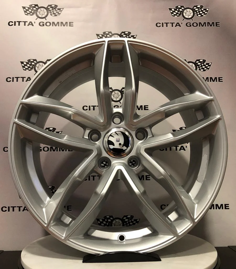 Set da 4 Cerchi in lega AF16 per Skoda Fabia Kamiq Scala Praktik Rapid Spaceback Roomster Scout - Image 6