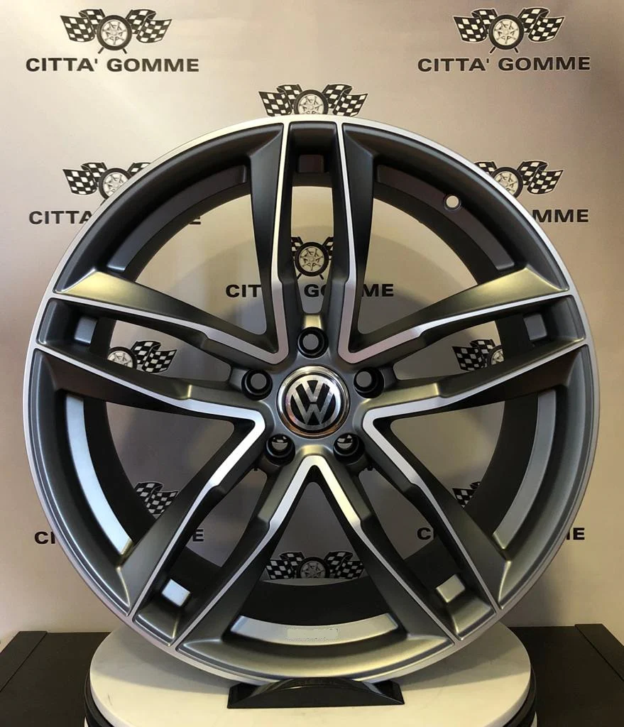 Set da 4 Cerchi in lega AF16 per Volkswagen Golf 5 6 7 8 T-Roc Tiguan Eos Touran Caddy Jetta Beetle Sharan ID3 ID4 ID6 - Image 5