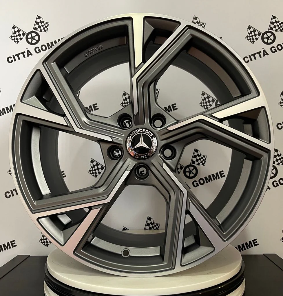 Set da 4 Cerchi in lega AF20 per Mercedes Classe A B C E CLA GLA GLB VITO GLK GLE GLC - Image 2