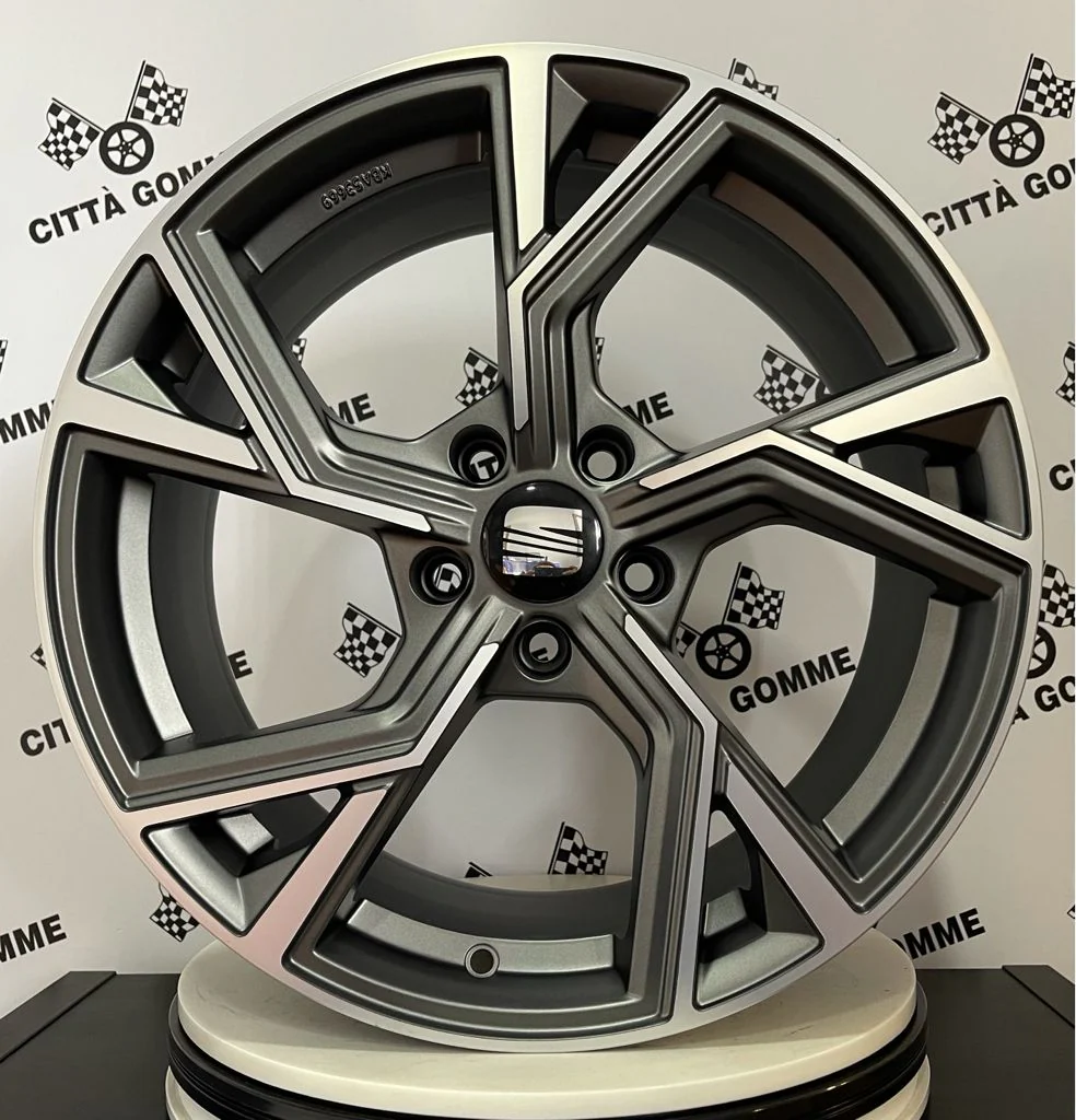 Set da 4 Cerchi in lega AF20 per Seat Alhambra Ateca Altea Exeo Leon Tarraco Cupra Formentor - Image 2
