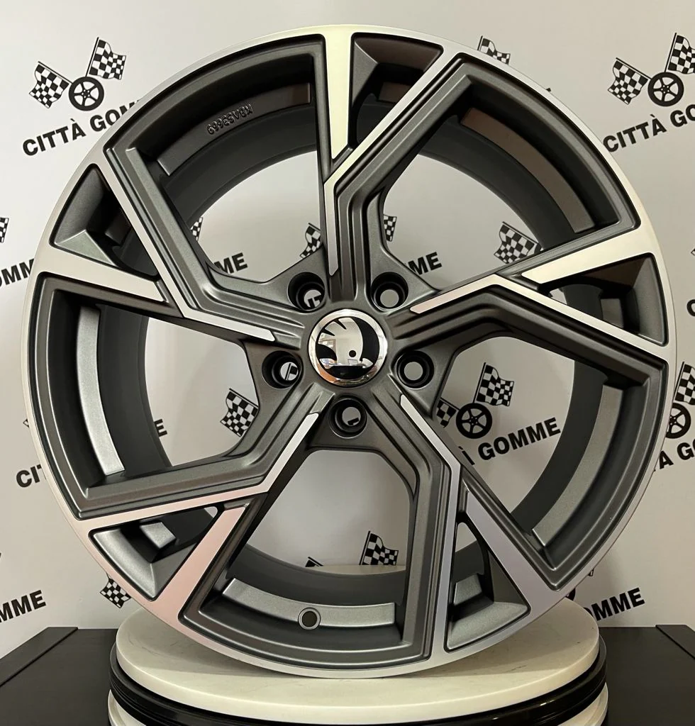 Set da 4 Cerchi in lega AF20 per Skoda Karoq Kodiaq Octavia Superb Yeti Enyaq - Image 2