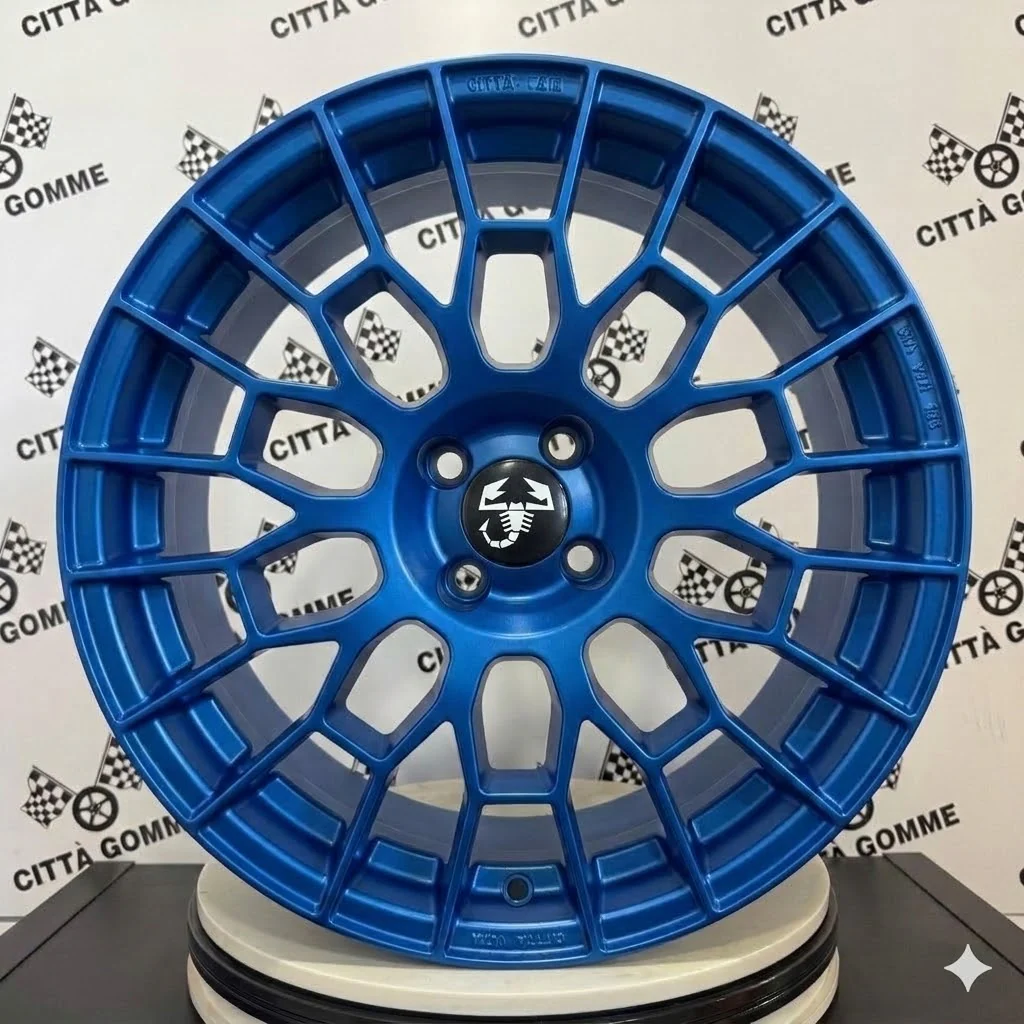 Set da 4 Cerchi in lega APX per ABARTH 500 500E (LOGO NERO) - Image 11