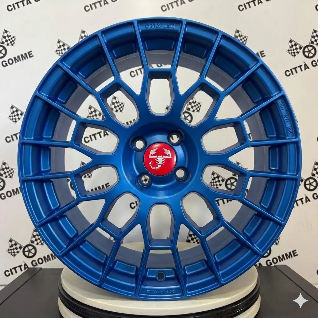 Set da 4 Cerchi in lega APX per ABARTH 500 500E (LOGO ROSSO) - Image 9