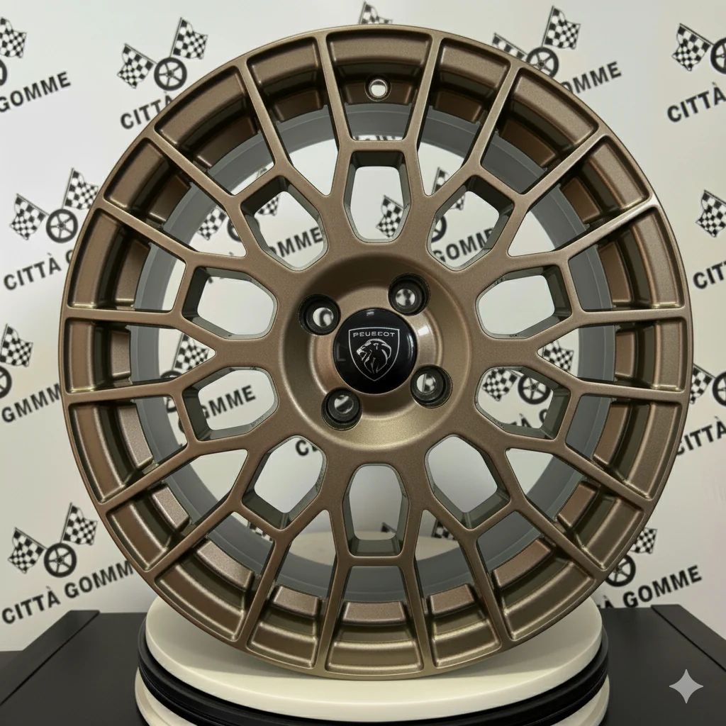 Set da 4 Cerchi in lega APX per PEUGEOT 206 207 208 2008 PARTNER RANCH 1007 3008 301 307 308 - Image 5