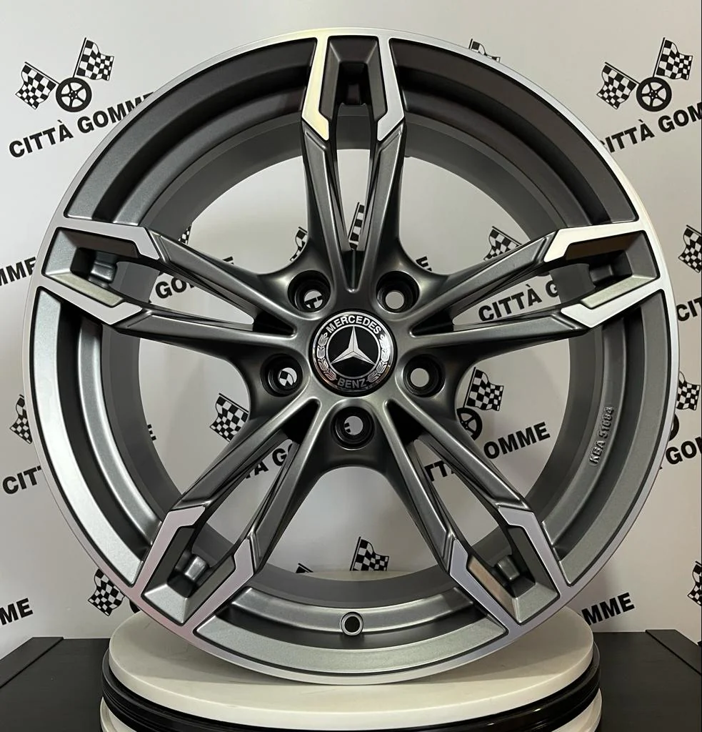 Set da 4 Cerchi in lega Dea per Mercedes Classe A B C E CLA GLA GLB VITO GLK GLE GLC - Image 5