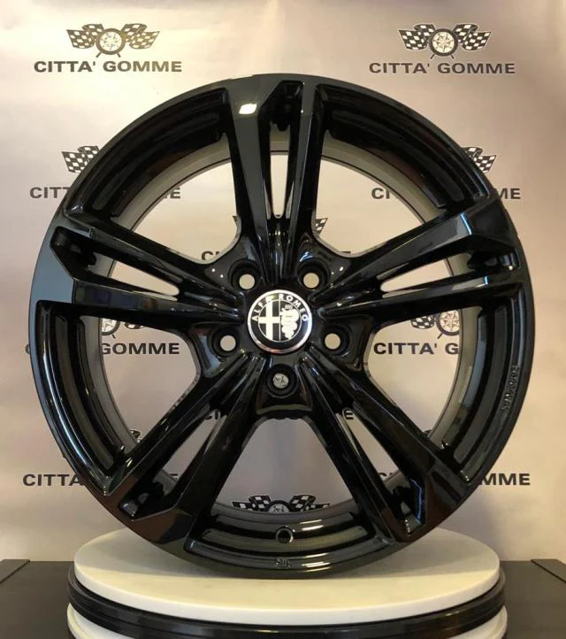 Set da 4 Cerchi in lega Emblema per Alfa Romeo 147 156 164 GT - Image 3