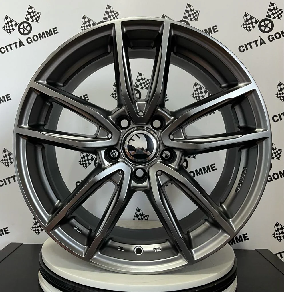 Set da 4 Cerchi in lega Evo per Skoda Karoq Kodiaq Octavia Superb Yeti Enyaq - Image 5