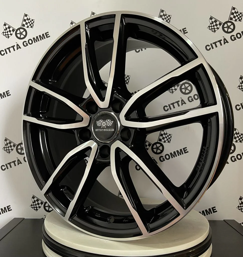 Set da 4 Cerchi in lega Evo per Volkswagen Golf 5 6 7 8 T-Roc Tiguan Eos Touran Caddy Jetta Beetle Sharan ID3 ID4 ID6 - Image 2