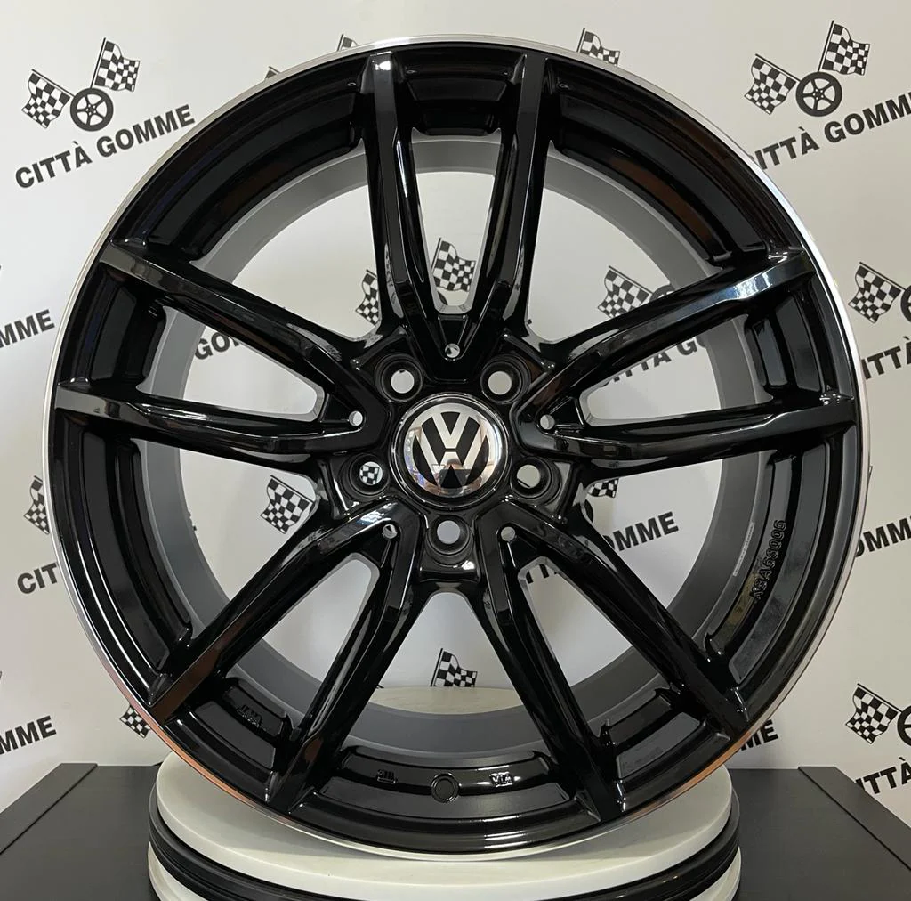 Set da 4 Cerchi in lega Evo per Volkswagen Golf 5 6 7 8 T-Roc Tiguan Eos Touran Caddy Jetta Beetle Sharan ID3 ID4 ID6 - Image 7
