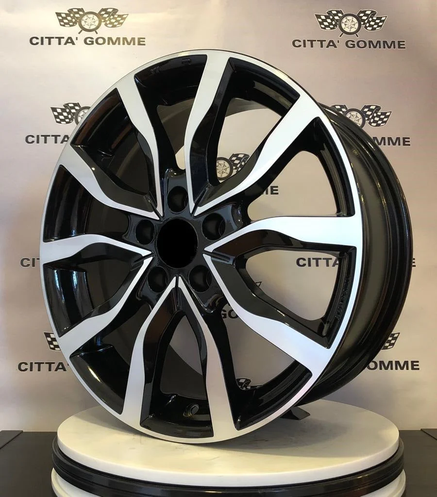 Set da 4 Cerchi in lega Highlands per Hyundai iX20 iX35 i30 i40 Kona Ioniq Tucson Nexo Santa Fe Trajet Sonata - Image 2
