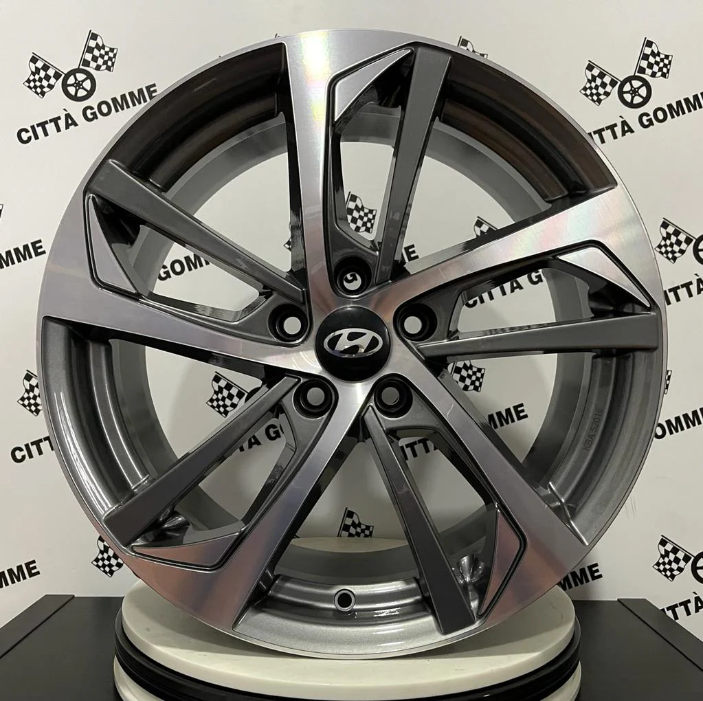 Set da 4 Cerchi in lega KATANA per HYUNDAI iX20 iX35 i30 i40 IONIQ KONA TUCSON - Image 3