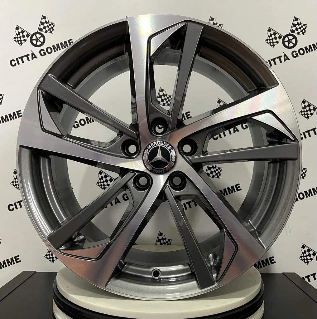 Set da 4 Cerchi in lega KATANA per Mercedes Classe A B C CLA E GLA GLB SLK S V - Image 3