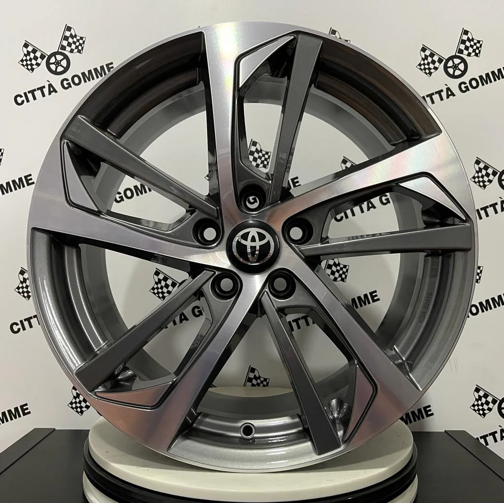 Set da 4 Cerchi in lega KATANA per TOYOTA AURIS C-HR COROLLA RAV4 PRIUS YARIS - Image 3
