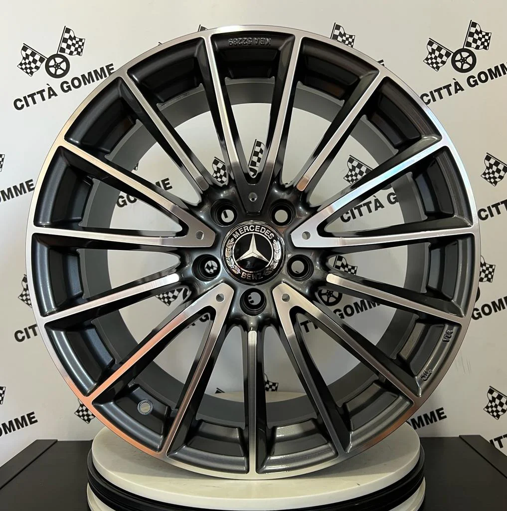 Set da 4 Cerchi in lega Komet per Mercedes Classe C E CLS GLS GLK GLE GLC S M ML SL in Doppia Misura - Image 4