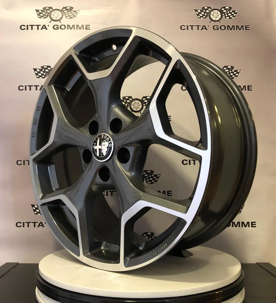 Set da 4 Cerchi in lega Liberty per Alfa Romeo Giulietta Giulia Brera 159 Stelvio - Image 3