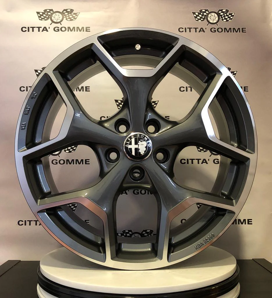 Set da 4 Cerchi in lega Liberty per Alfa Romeo Giulietta Giulia Brera 159 Stelvio - Image 4