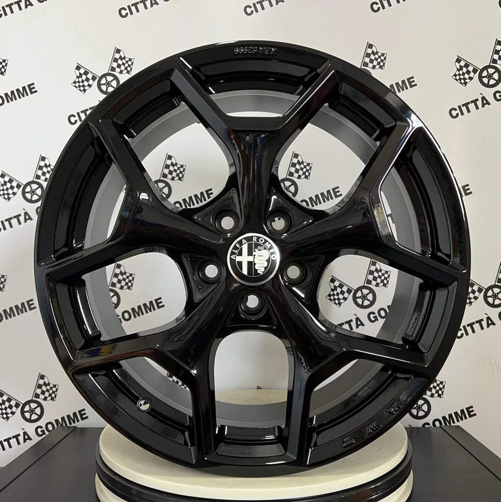 Set da 4 Cerchi in lega Liberty per Alfa Romeo Giulietta Giulia Brera 159 Stelvio - Image 6