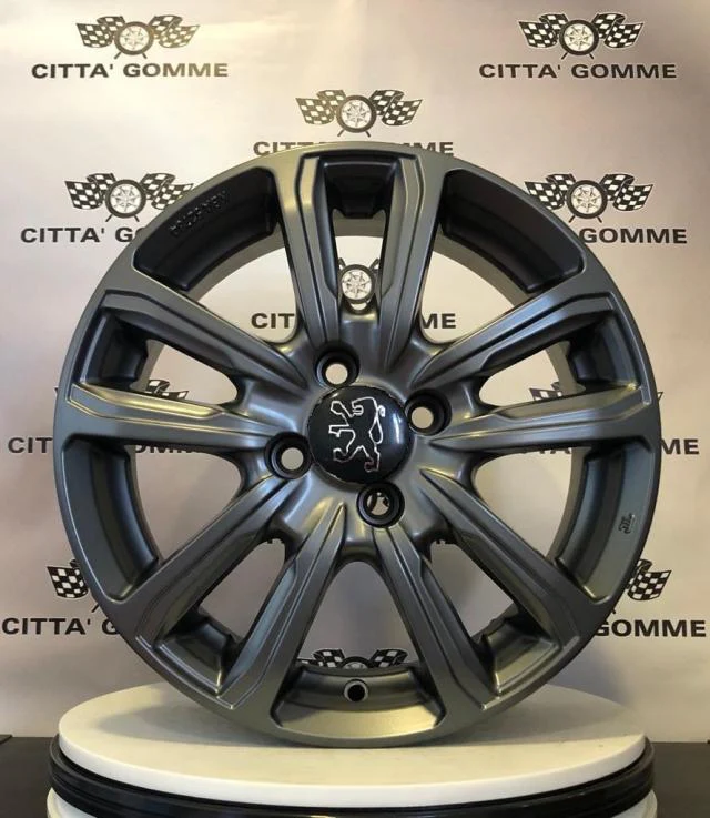Set da 4 Cerchi in lega Magma per Peugeot 1007 2008 206 207 208 301 307 308 406 5008 - Image 2