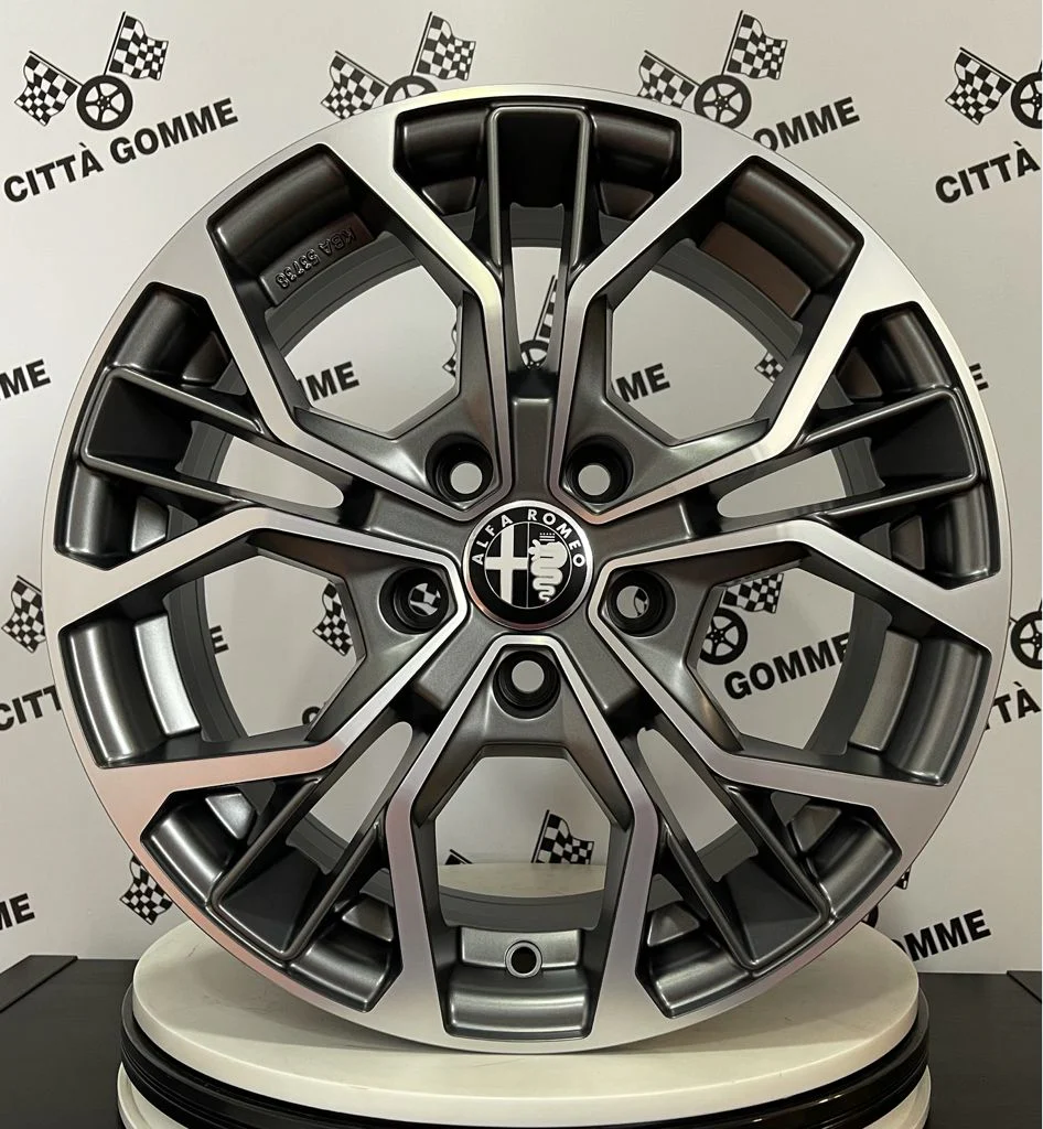 Set da 4 Cerchi in lega Matisse per Alfa Romeo Giulietta Giulia Brera 159 Stelvio - Image 6