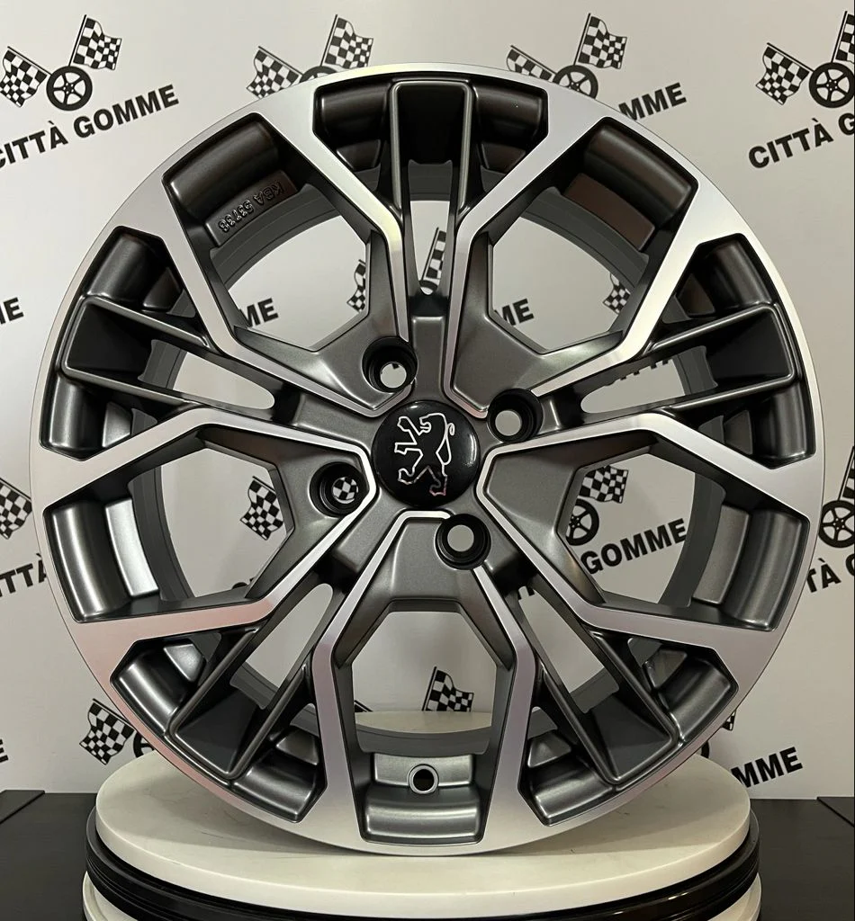 Set da 4 Cerchi in lega Matisse per Peugeot 1007 2008 206 207 208 301 307 308 406 5008 - Image 2
