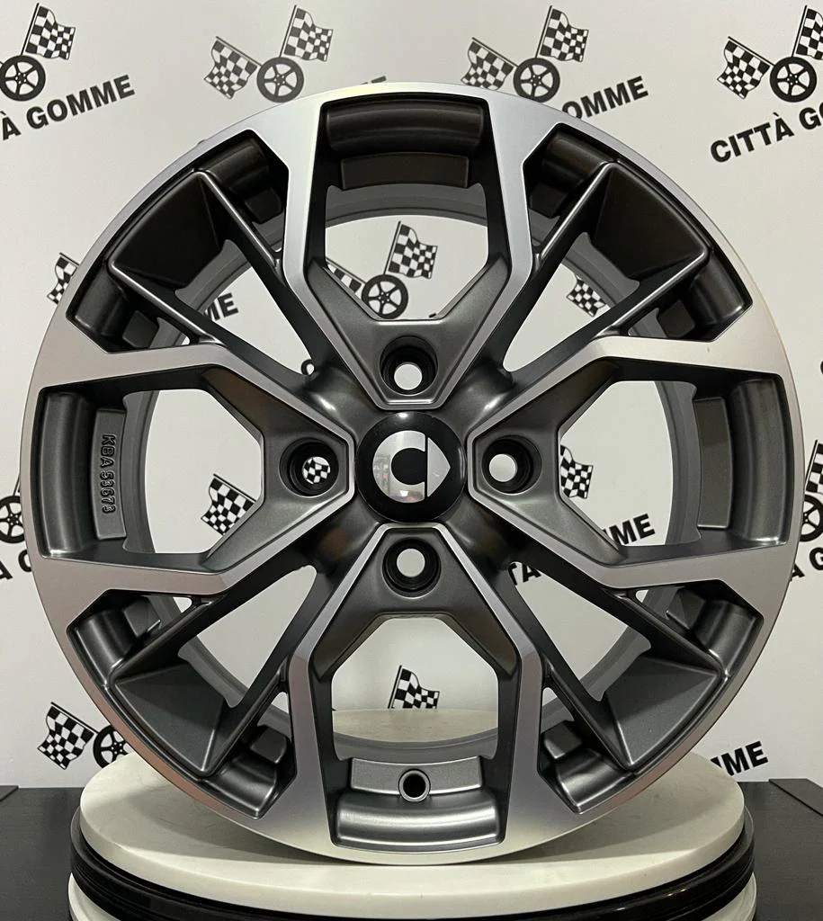 Set da 4 Cerchi in lega Matisse per Smart Forfour II Fortwo III Cabrio Brabus dal 2014> * - Image 6