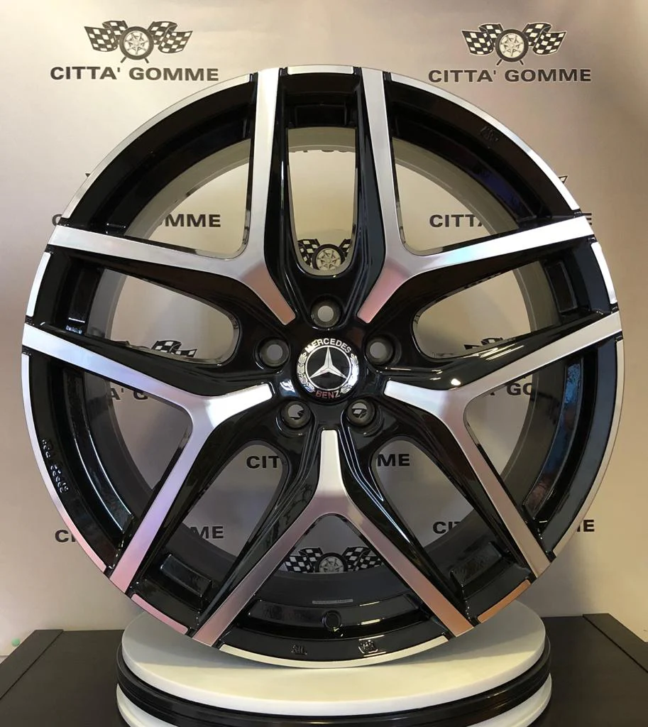 Set da 4 Cerchi in lega Msw40 per Mercedes Classe C E M ML SL GLC GLK SLK CLS GLE IN DOPPIA MISURA - Image 3
