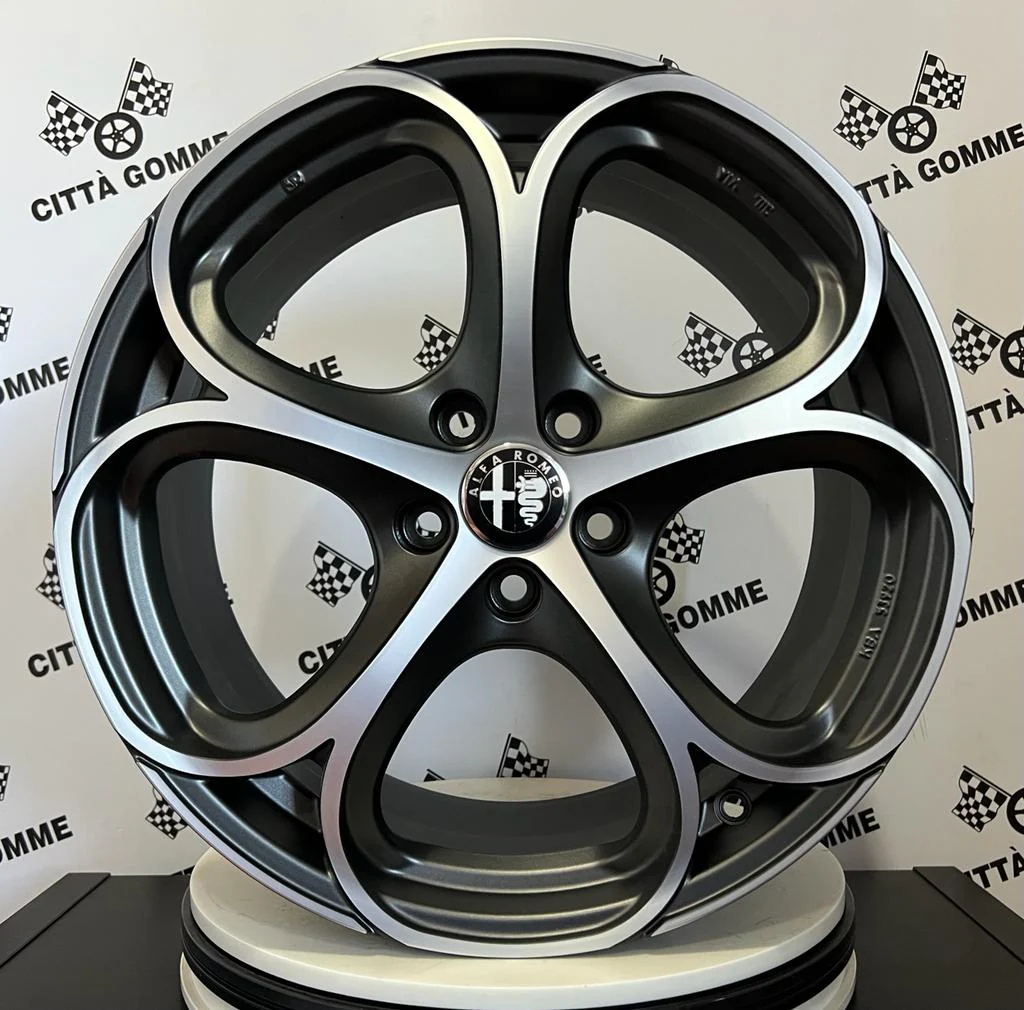 Set da 4 Cerchi in lega Msw82 per Alfa Romeo 147 156 164 GT - Image 4