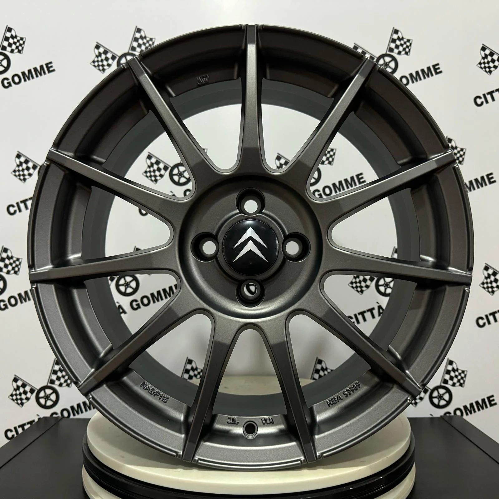 Set da 4 Cerchi in lega MSW85 per Citroen Berlingo C2 C3 C4 C5 DS3 DS4 DS5 - Image 9