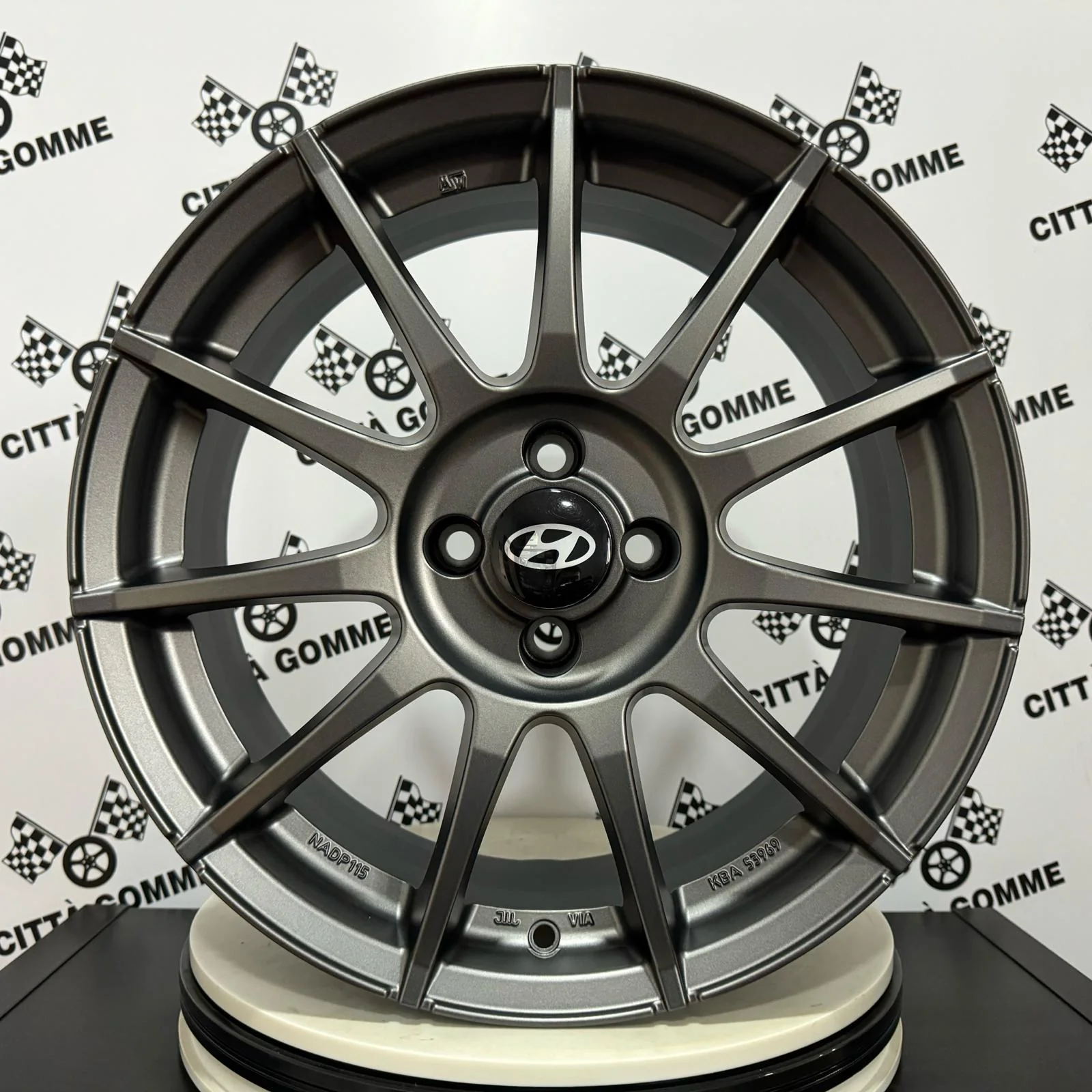 Set da 4 Cerchi in lega MSW85 per Hyundai i10 i20 Accent Atos Getz - Image 9