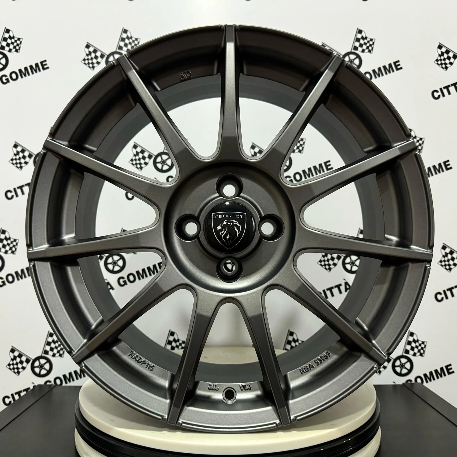 Set da 4 Cerchi in lega MSW85 per Peugeot 1007 2008 206 207 208 301 307 308 406 3008 5008 - Image 9