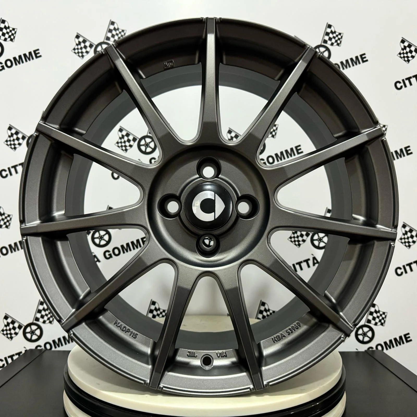 Set da 4 Cerchi in lega MSW85 per Smart Forfour Fortwo Cabrio Brabus dal 2014> - Image 9