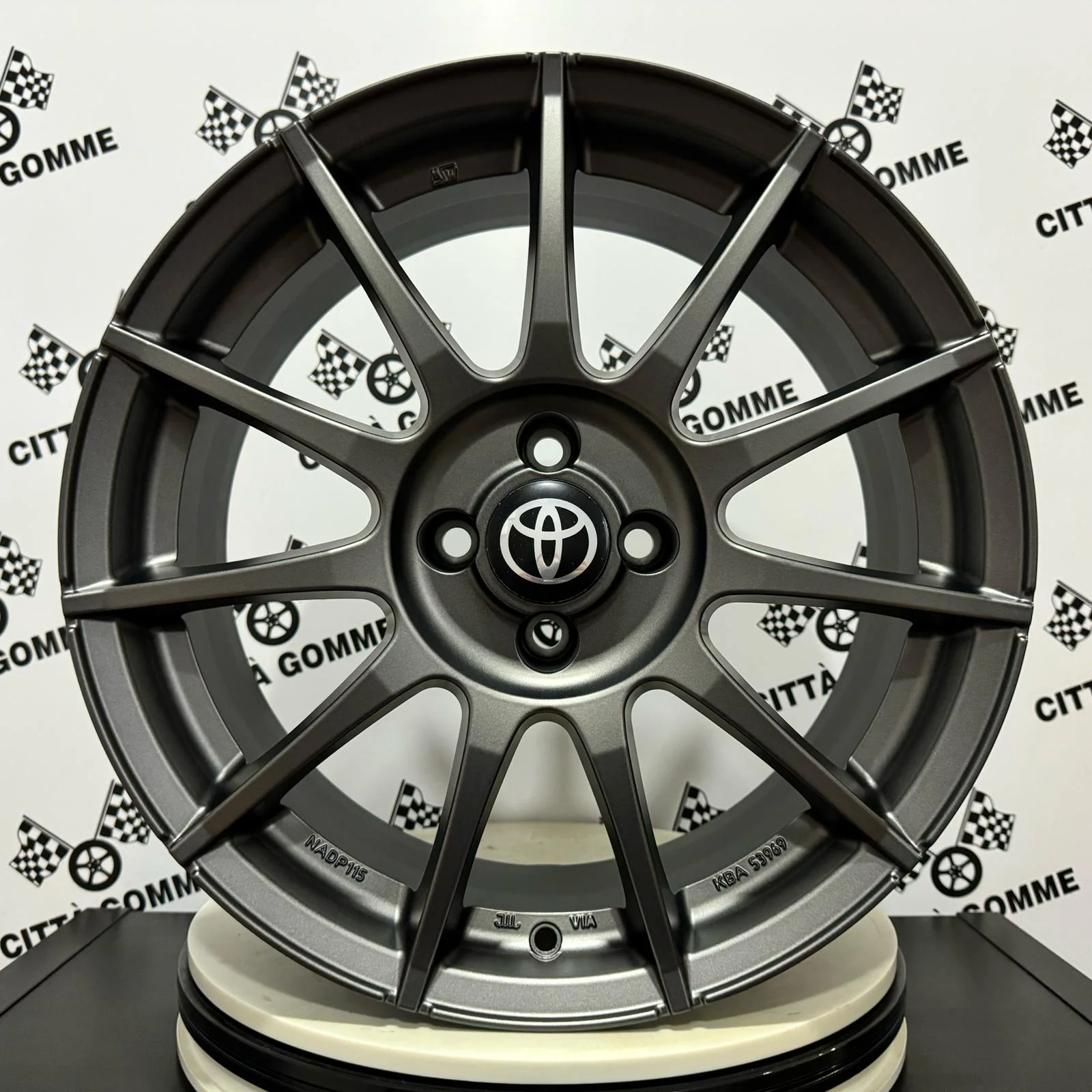 Set da 4 Cerchi in lega MSW85 per Toyota Yaris Aygo Corolla IQ - Image 9