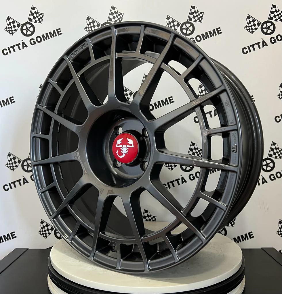Set da 4 Cerchi in lega NTT per Abarth 500 595 SS esseesse (LOGO ROSSO) - Image 4