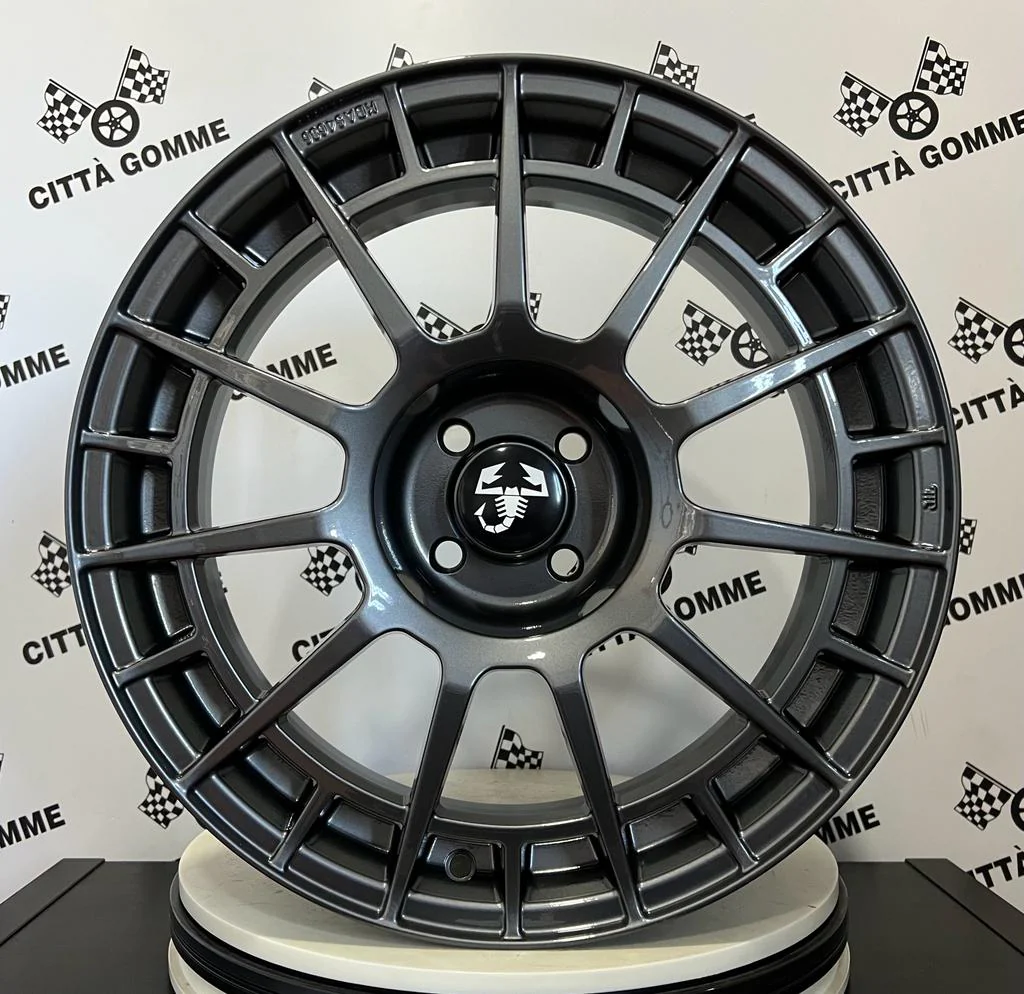Set da 4 Cerchi in lega NTT per ABARTH GRANDE PUNTO 124 SPIDER (LOGO NERO) - Image 3