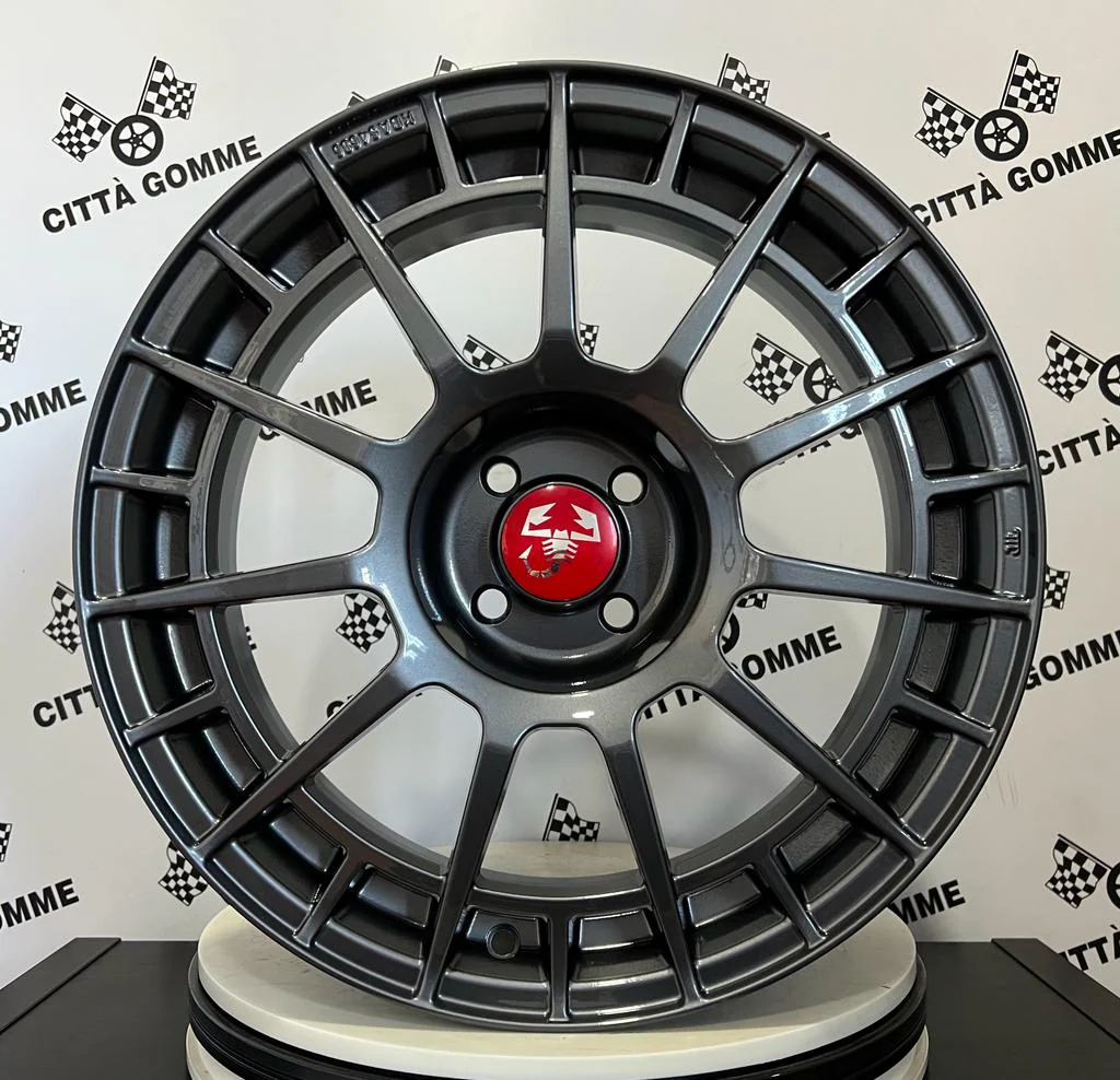 Set da 4 Cerchi in lega NTT per ABARTH GRANDE PUNTO 124 SPIDER (LOGO ROSSO) - Image 3
