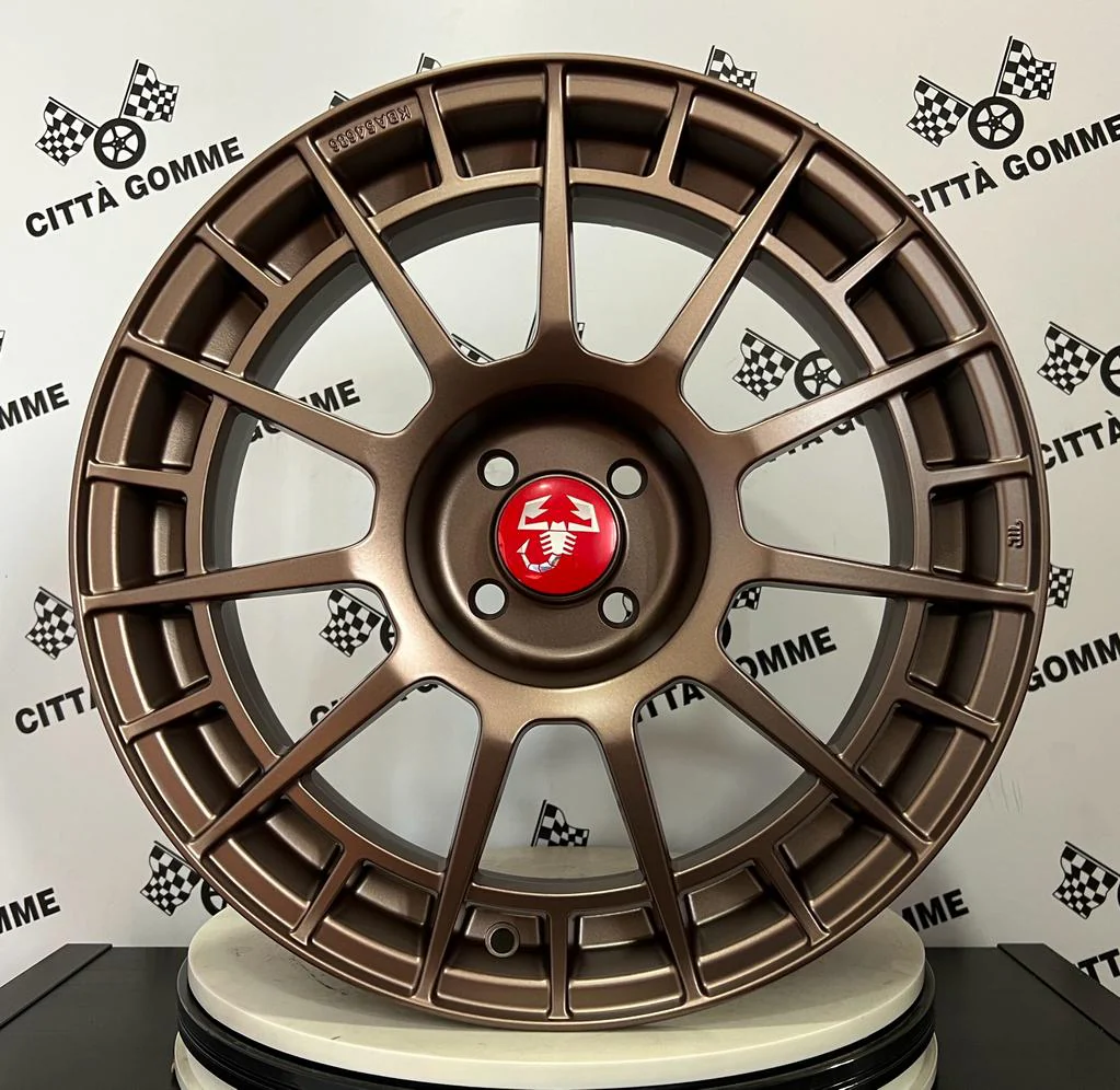 Set da 4 Cerchi in lega NTT per ABARTH GRANDE PUNTO 124 SPIDER (LOGO ROSSO) - Image 5