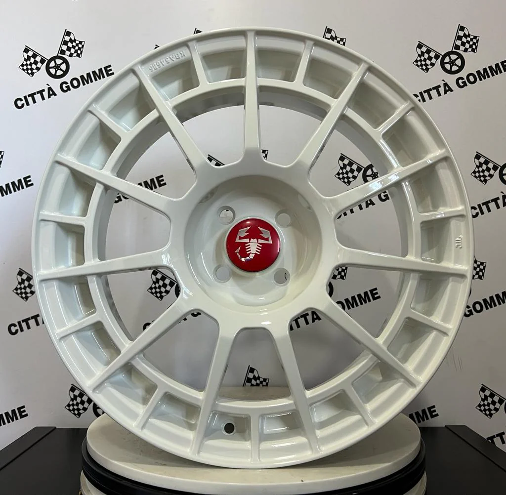 Set da 4 Cerchi in lega NTT per ABARTH GRANDE PUNTO 124 SPIDER (LOGO ROSSO) - Image 6