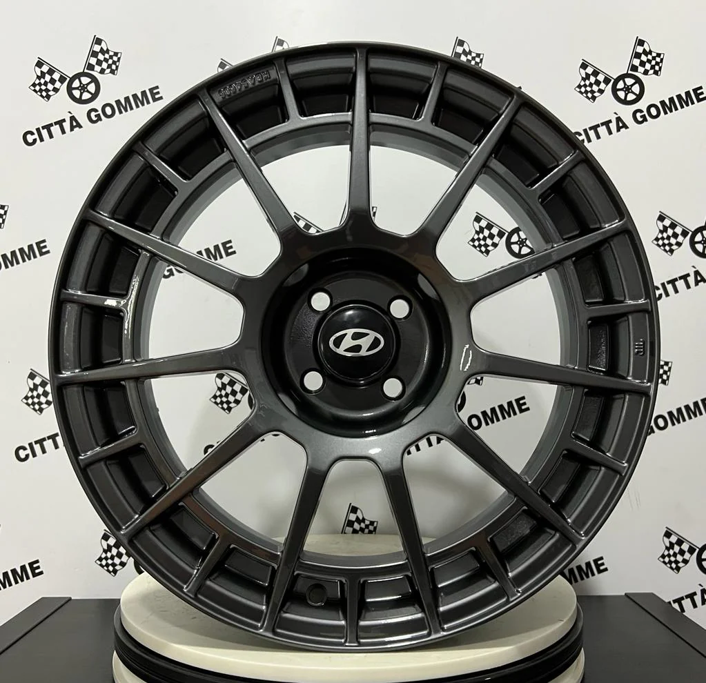Set da 4 Cerchi in lega NTT per HYUNDAI i10 i20 Accent Bayon Getz - Image 2