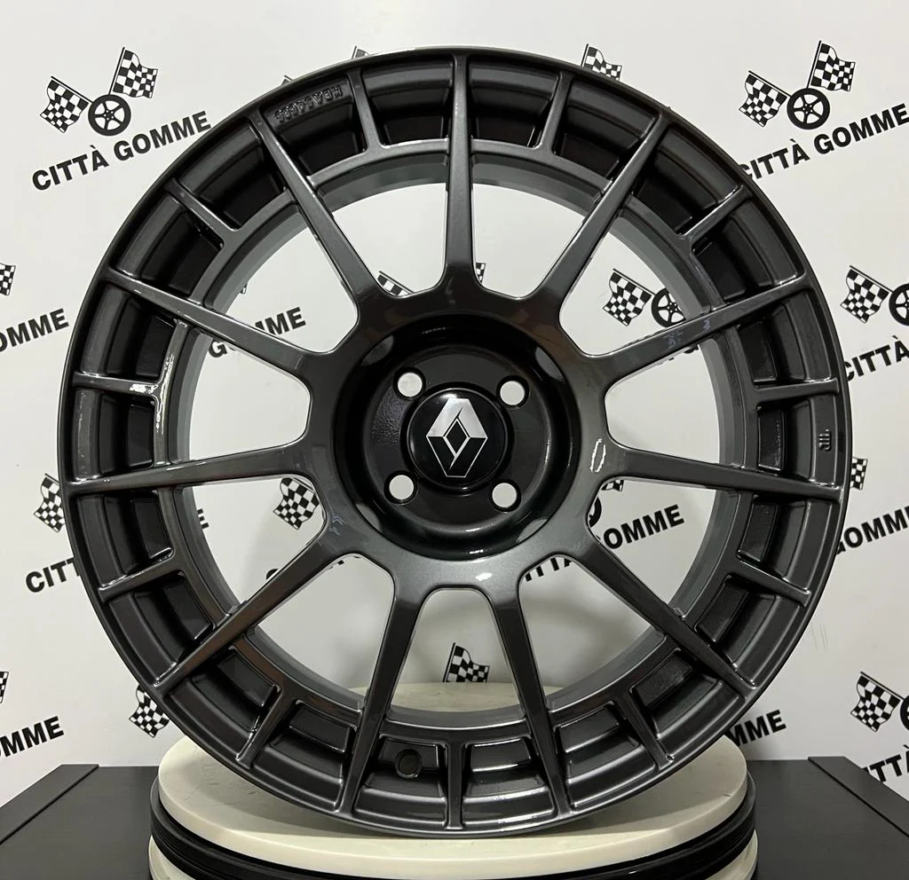 Set da 4 Cerchi in lega NTT per Renault Captur Clio Megane Scenic Twingo Zoe Wind - Image 2