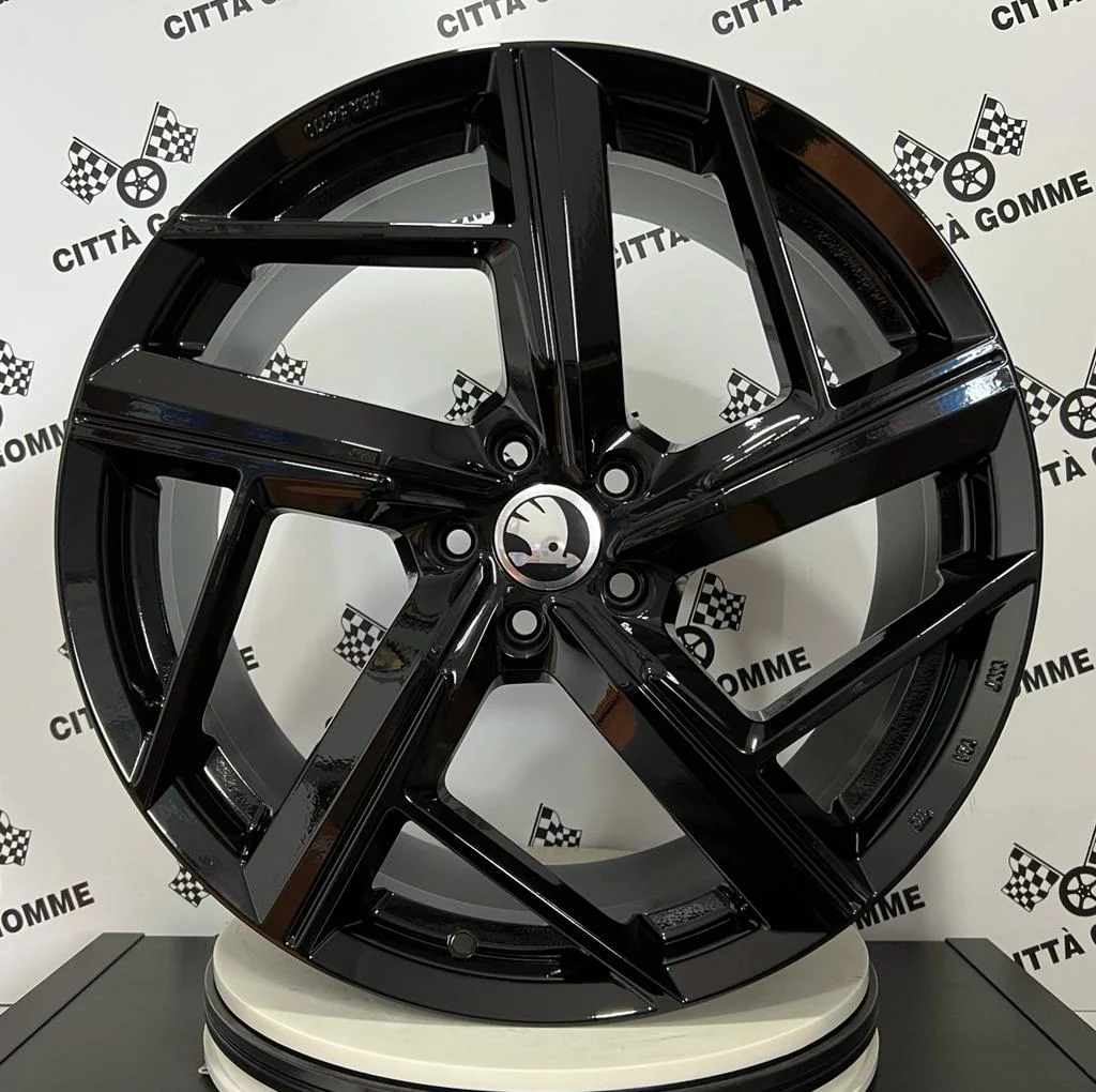 Set da 4 Cerchi in lega Qvattro per Skoda Karoq Kodiaq Octavia Superb Yeti Enyaq KAPPA - Image 3