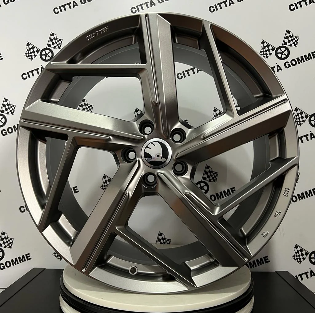 Set da 4 Cerchi in lega Qvattro per Skoda Karoq Kodiaq Octavia Superb Yeti Enyaq KAPPA - Image 5