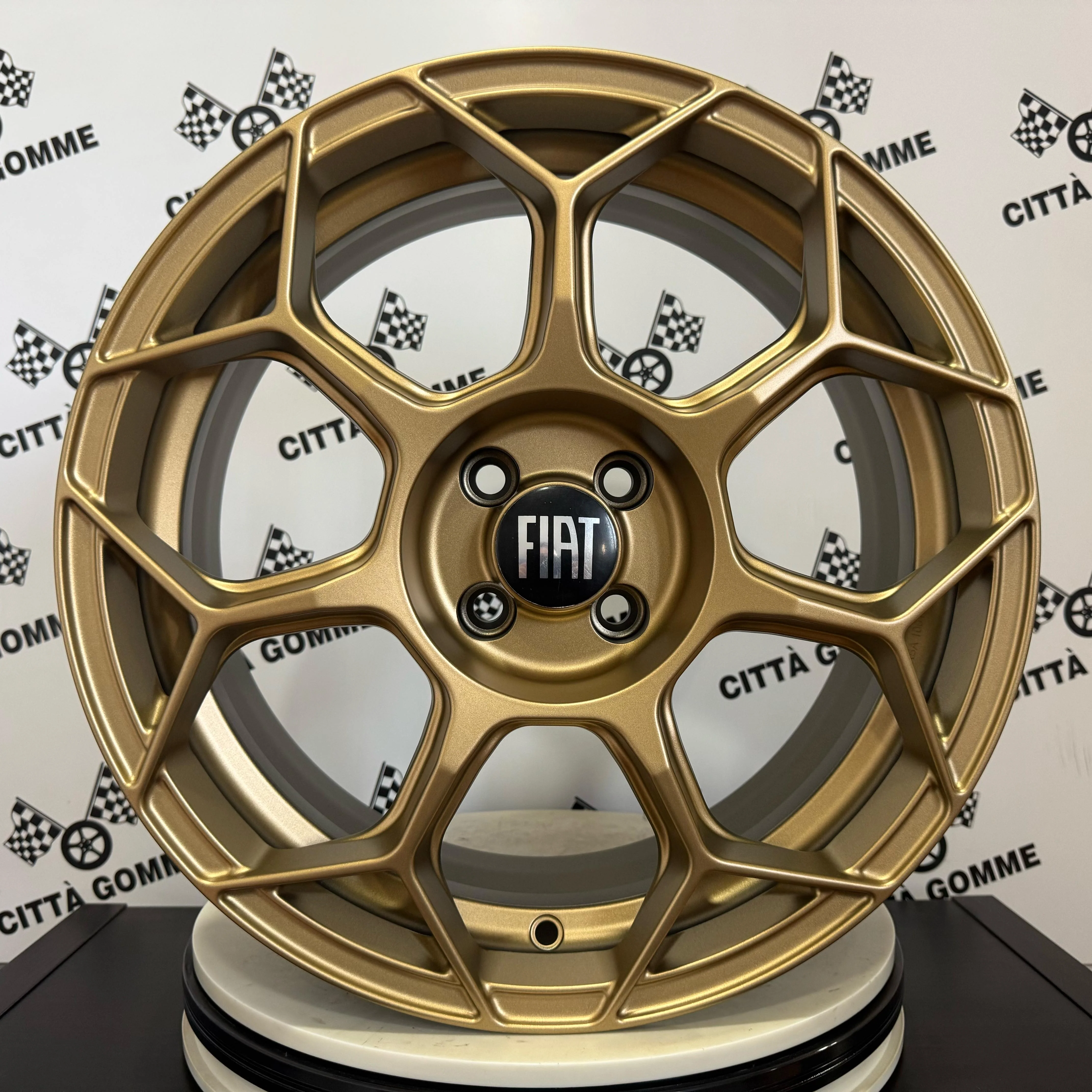 Set da 4 Cerchi in lega RACEWAY per FIAT 500 PANDA STILO IDEA BRAVO FIORINO - Image 5