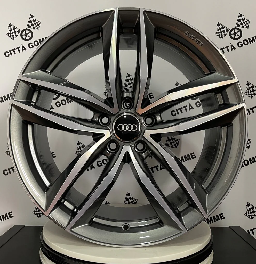 Set da 4 Cerchi in lega Vulcano per Audi A3 A4 A5 A6 A7 A8 TT Q2 Q3 Q5 Q7 Q8 - Image 2