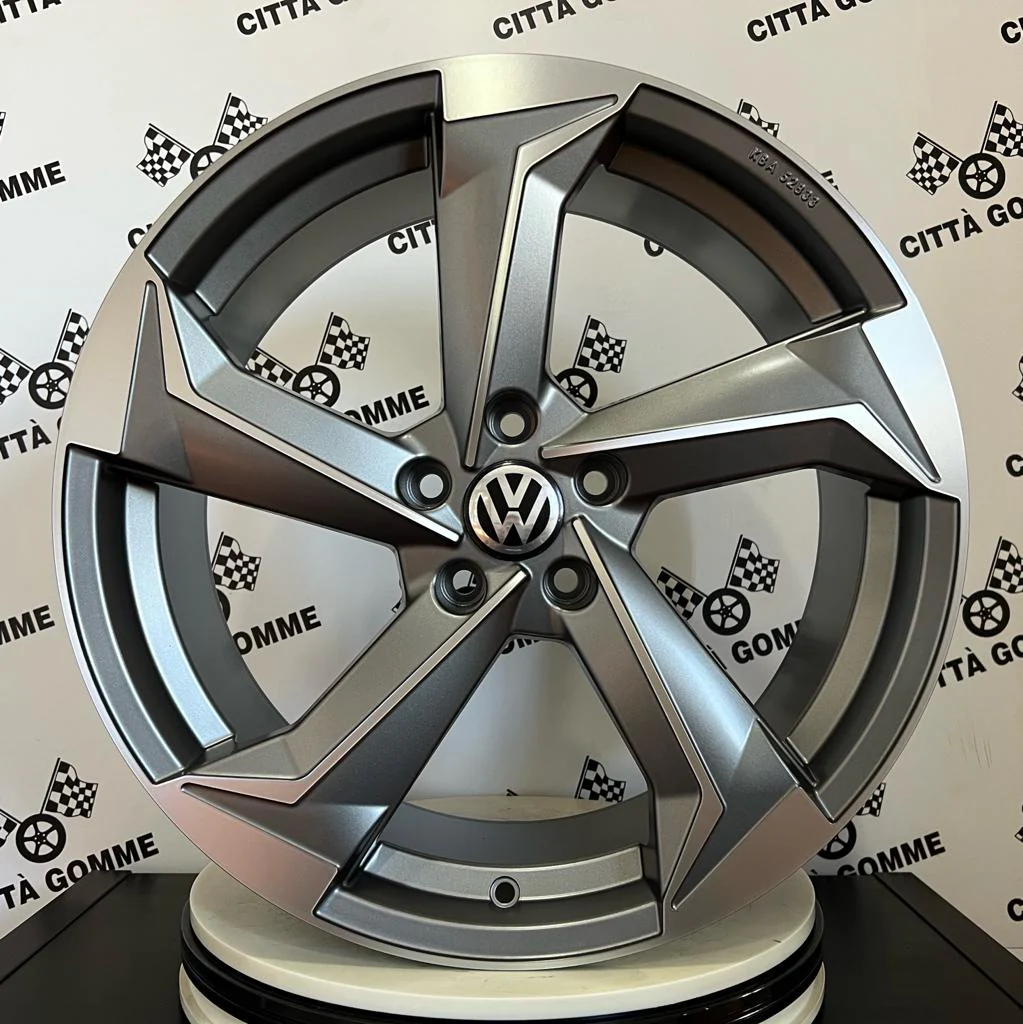 Set da 4 Cerchi in lega S10 per Volkswagen Golf 5 6 7 8 T-Roc Tiguan Eos Touran Caddy Jetta Beetle Sharan ID3 ID4 ID6 - Image 4