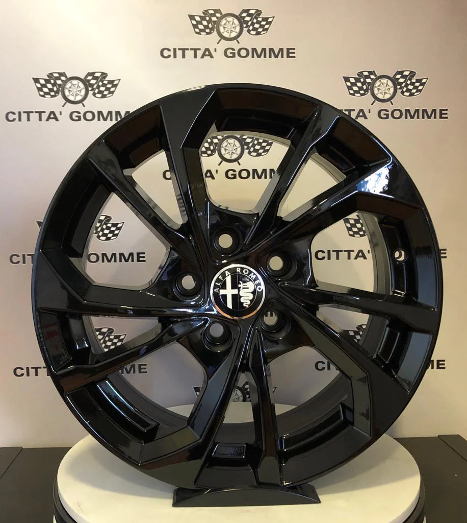 Set da 4 Cerchi in lega S5 per Alfa Romeo Giulia Giulietta Stelvio Brera 159 Spyder - Image 3