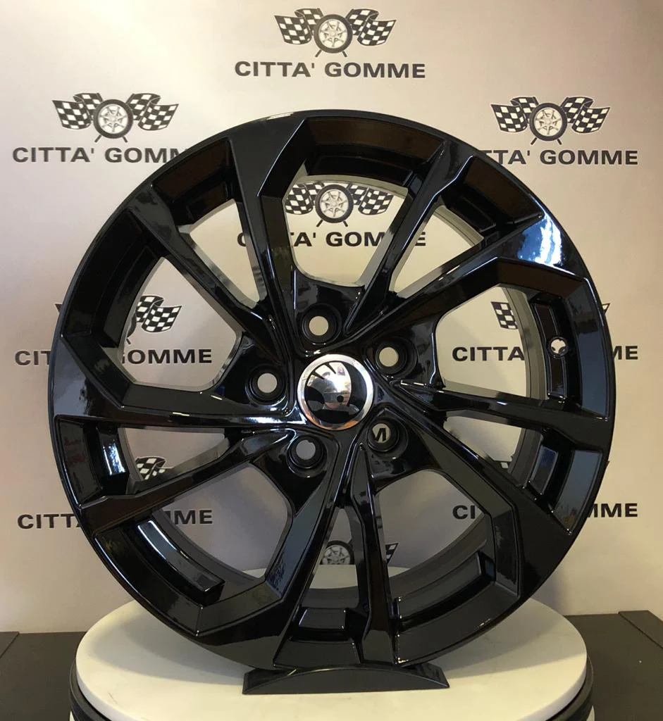 Set da 4 Cerchi in lega S5 per Skoda Fabia Kamiq Scala Praktik Rapid Spaceback Roomster Scout - Image 2