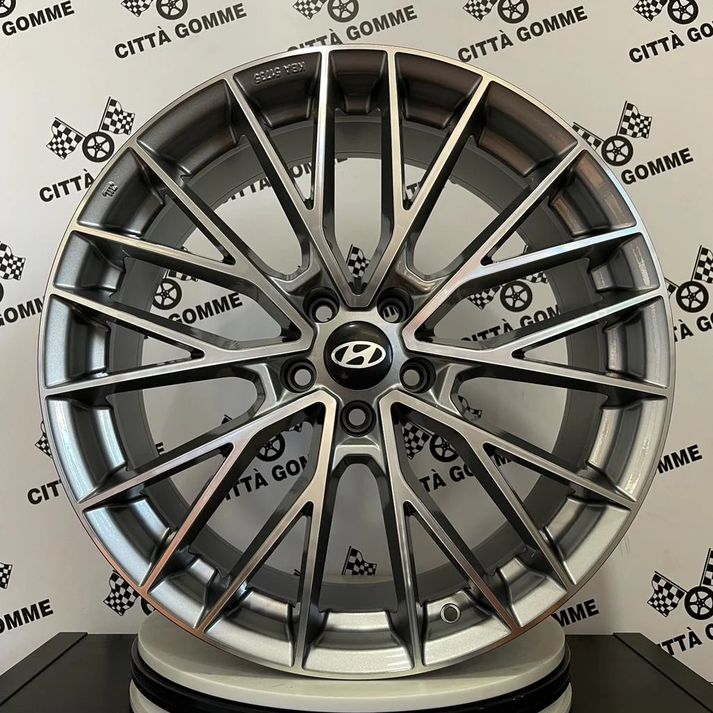 Set da 4 Cerchi in lega Speciale per Hyundai iX20 iX35 i30 i40 Kona Ioniq Tucson Nexo Santa Fe Trajet Sonata - Image 3