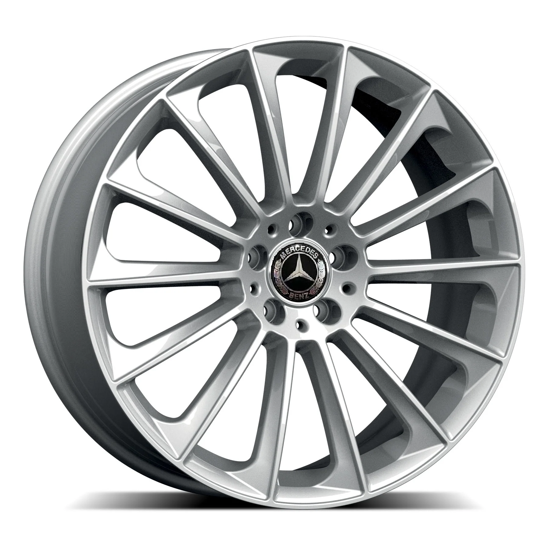 Set da 4 Cerchi in lega Stellar per Mercedes Classe A B C E S SL SLK CL CLS CLA GLA GLB VITO GLK GLE GLC AMG Coupè - Image 5